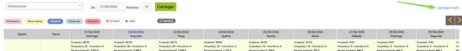 Mapa - acessando Mapa Gantt